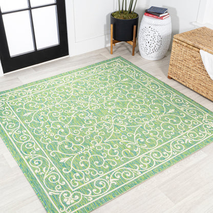 JONATHAN Y Filigree Textured Weave Indoor/Outdoor Area Rug