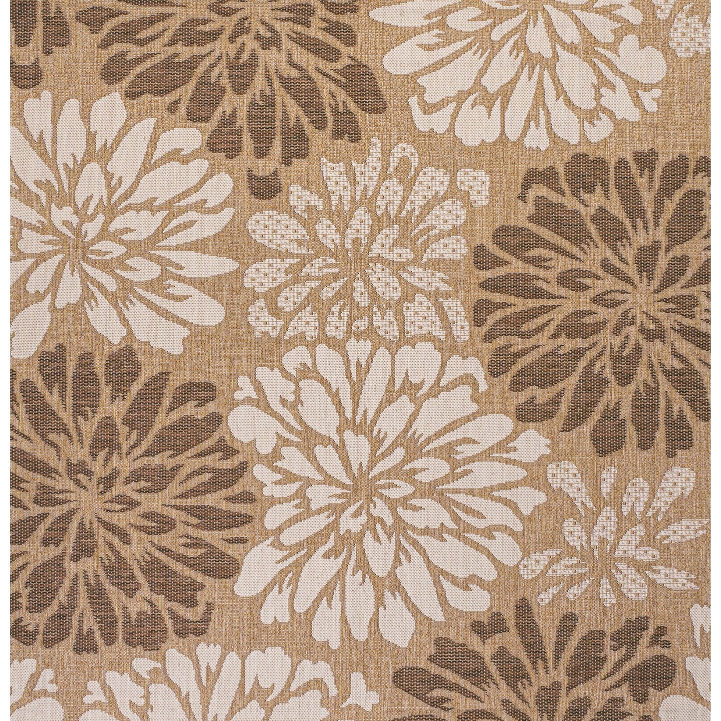 JONATHAN Y Floral Textured Weave Indoor/Outdoor Area Rug