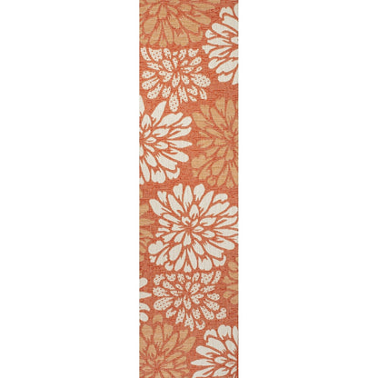 JONATHAN Y Floral Textured Weave Indoor/Outdoor Area Rug