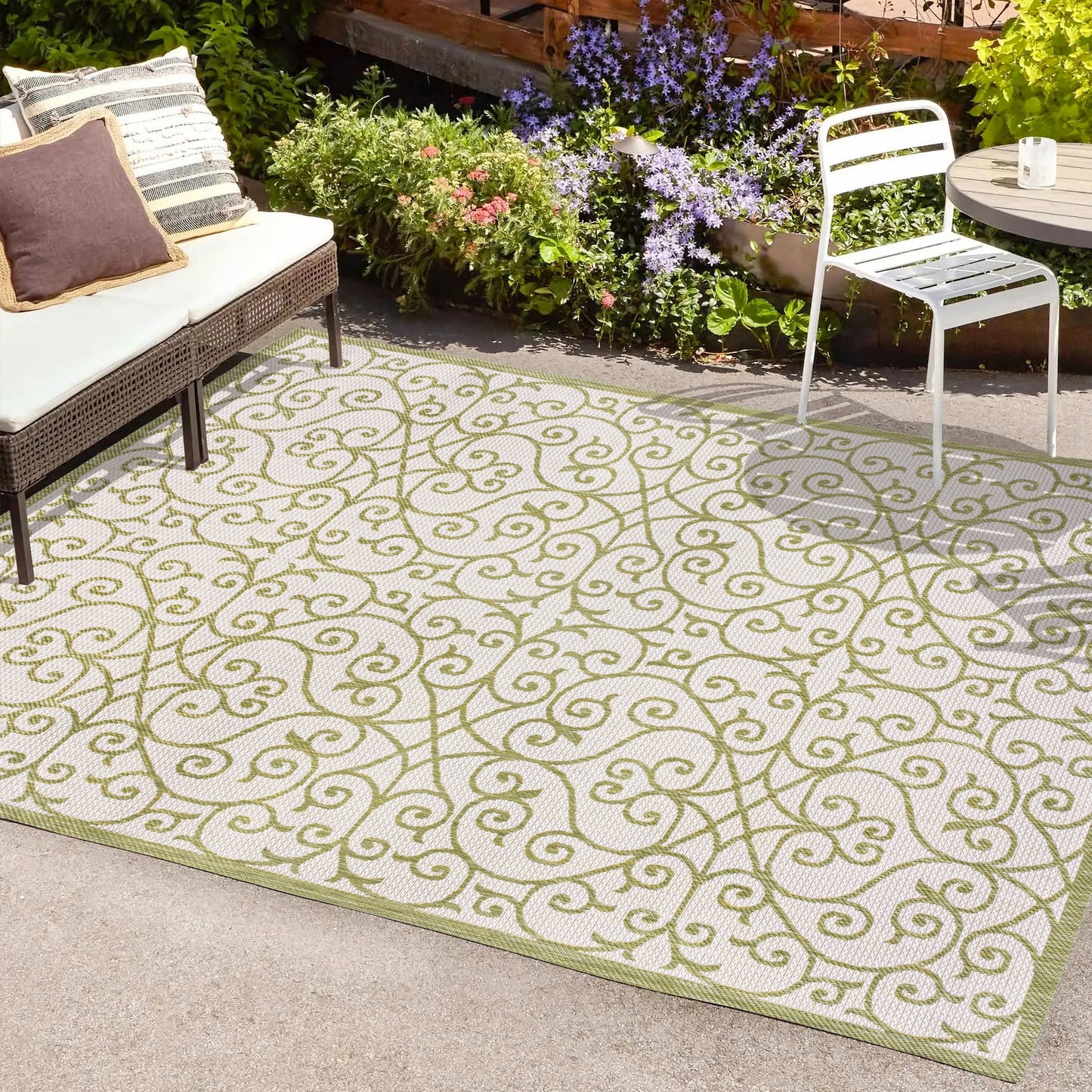 JONATHAN Y Ourika Textured Weave Indoor/Outdoor Area Rug