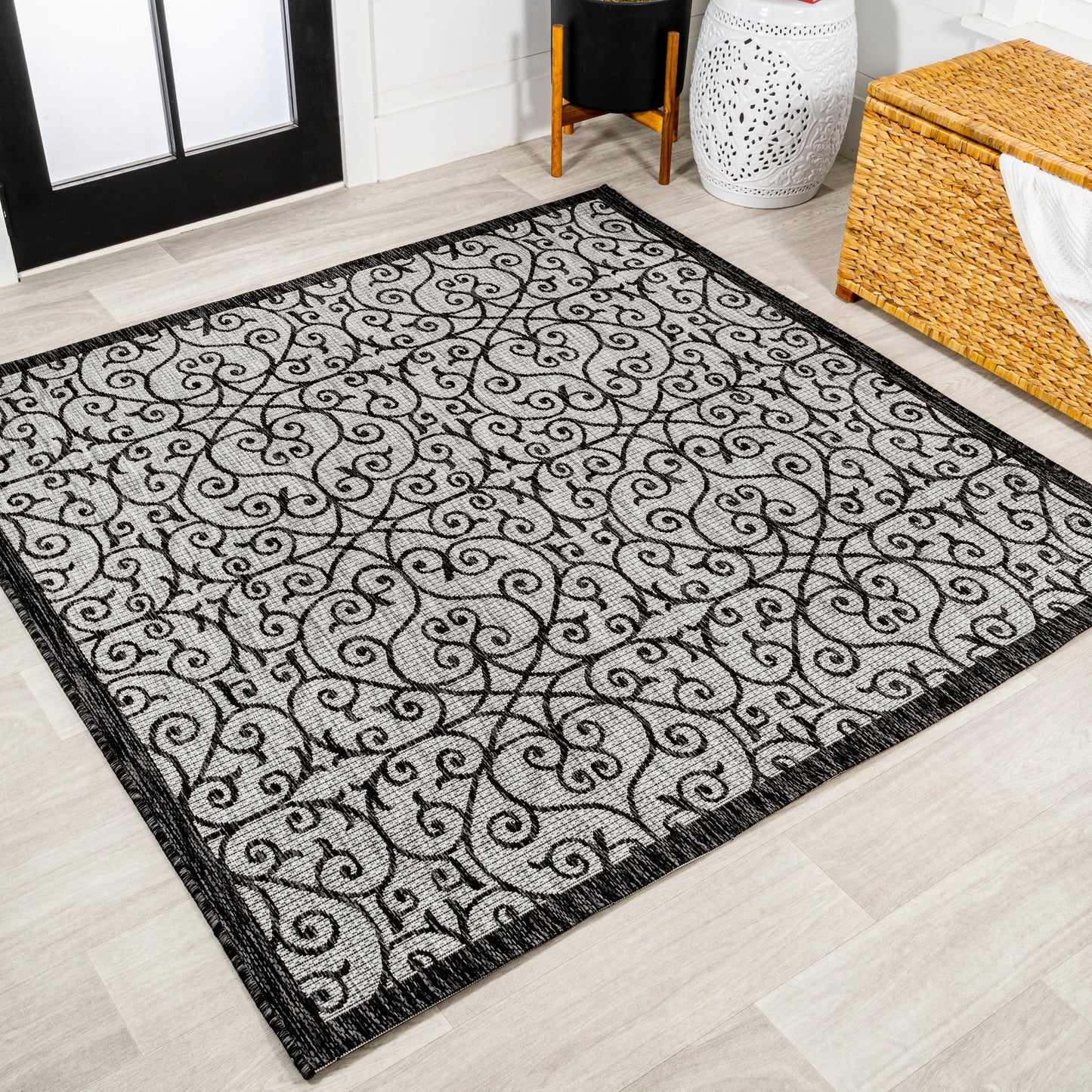 JONATHAN Y Ourika Textured Weave Indoor/Outdoor Area Rug