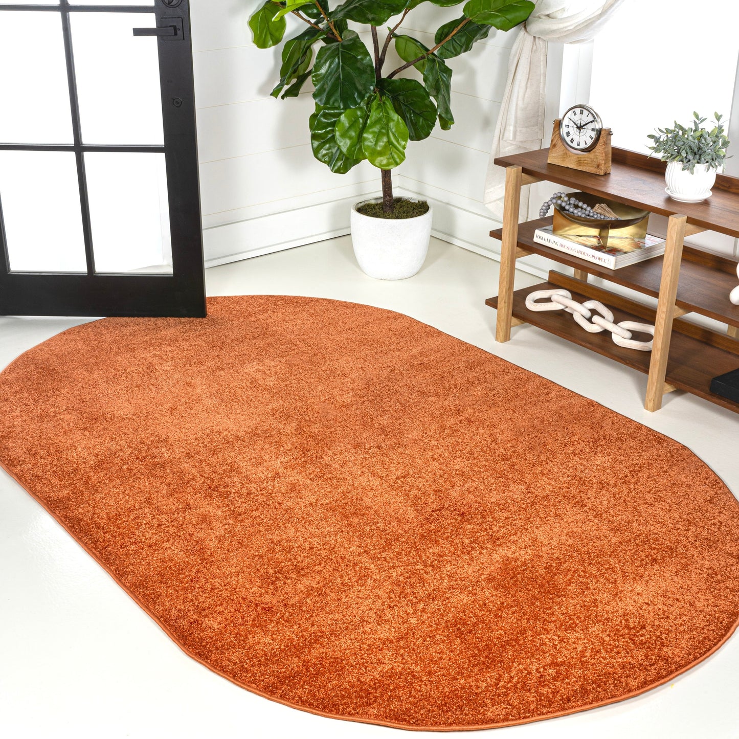 JONATHAN Y Tumbling Solid Low-Pile Area Rug