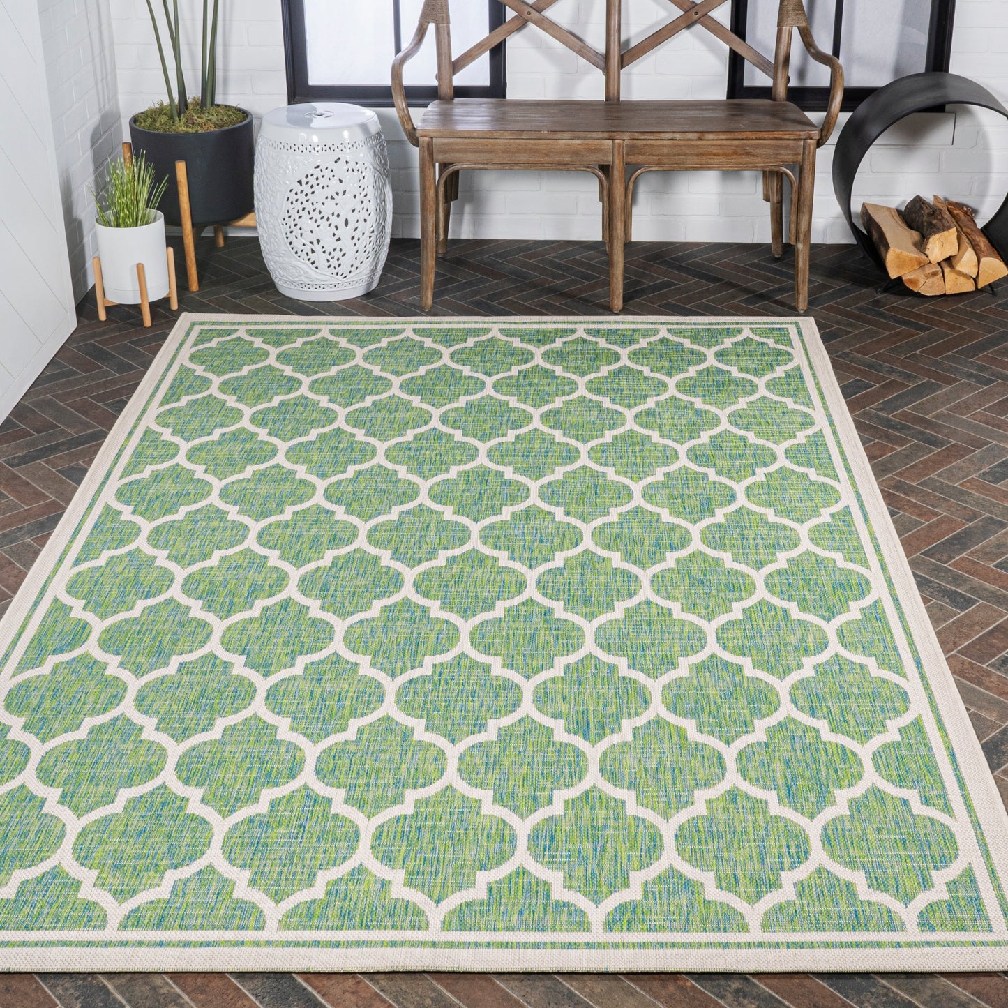 JONATHAN Y Zinnia Textured Weave Indoor/Outdoor Area Rug