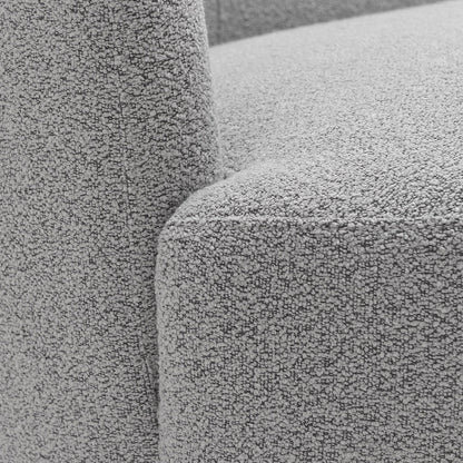 KINWELL Boucle Upholstered 2-Seats Loveseat with Pillows