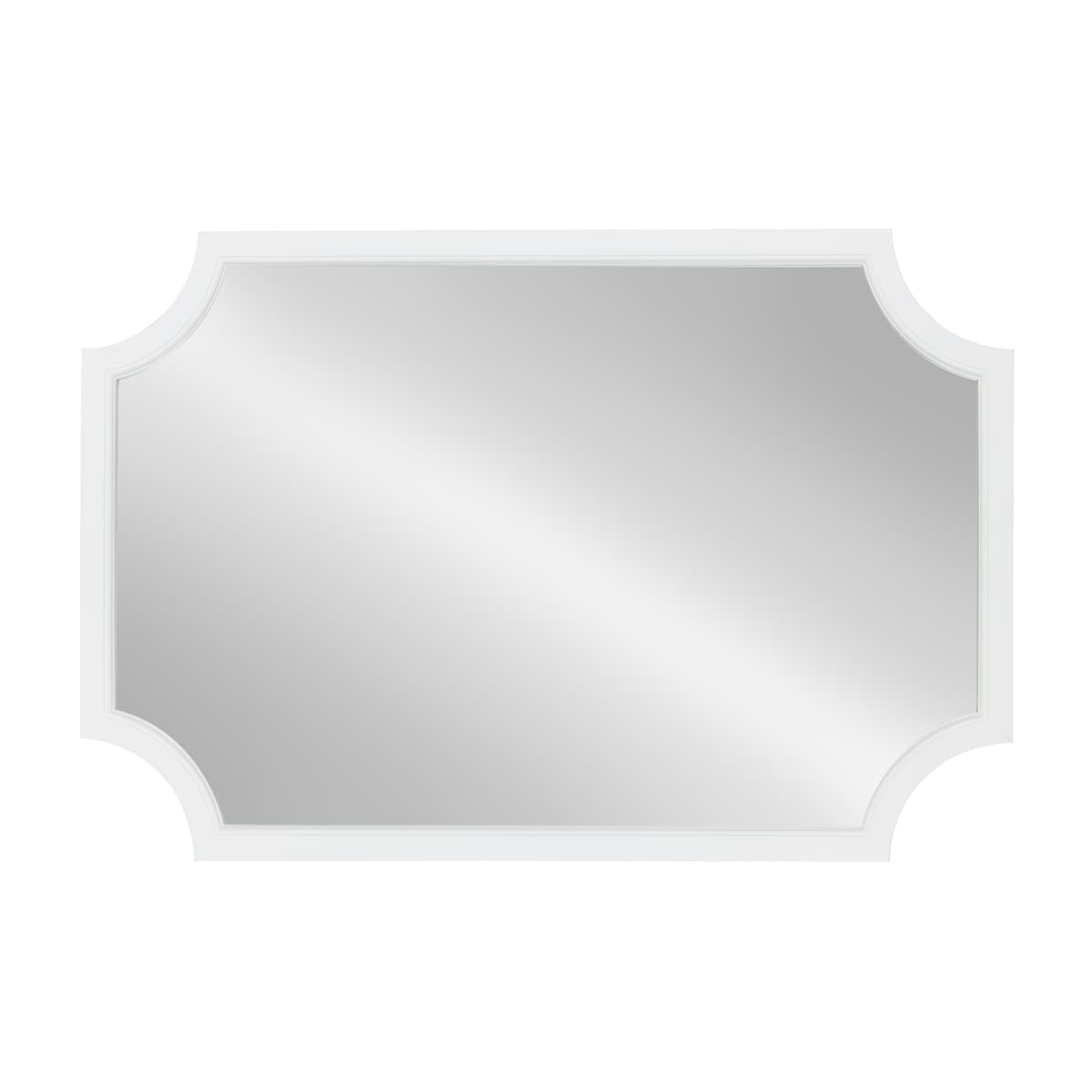 Kate and Laurel Hogan Scalloped Wood Framed Mirror