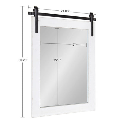 Kate and Laurel Cates Rustic Rectangular Wall Mirror