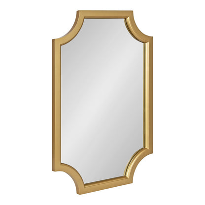 Kate and Laurel Hogan Scalloped Wood Framed Mirror