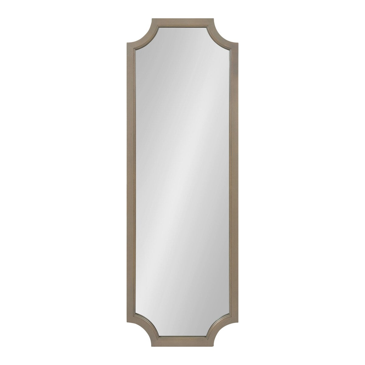 Kate and Laurel Hogan Scalloped Wood Framed Mirror