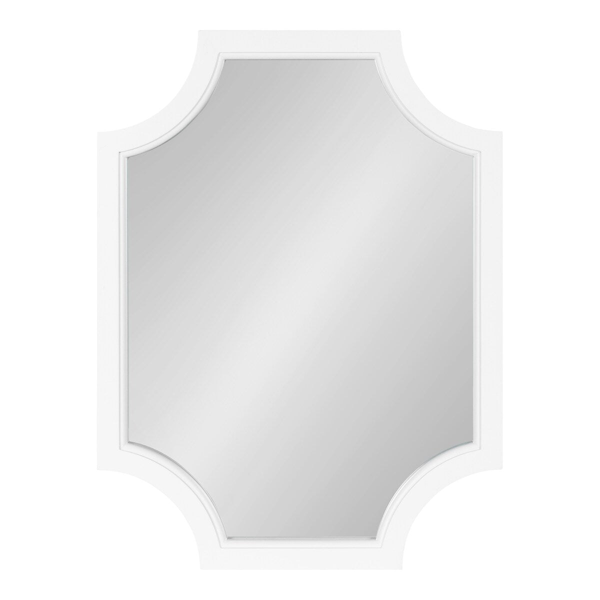 Kate and Laurel Hogan Scalloped Wood Framed Mirror