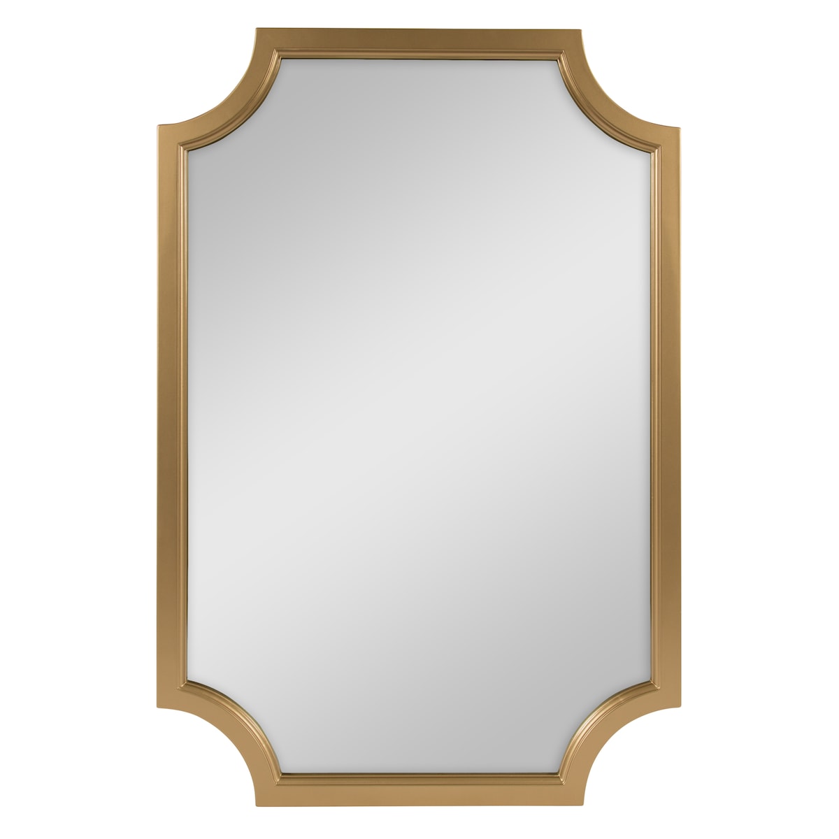 Kate and Laurel Hogan Scalloped Wood Framed Mirror