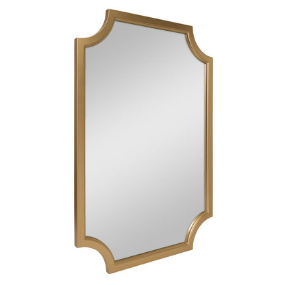 Kate and Laurel Hogan Scalloped Wood Framed Mirror