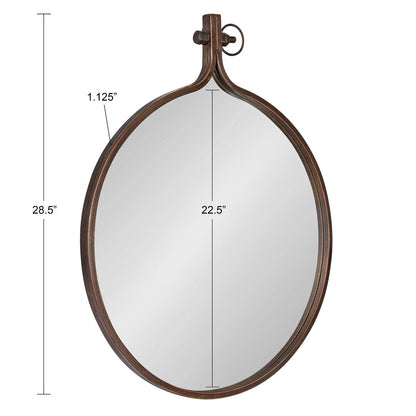 Kate and Laurel Yitro Round Wall Mirror