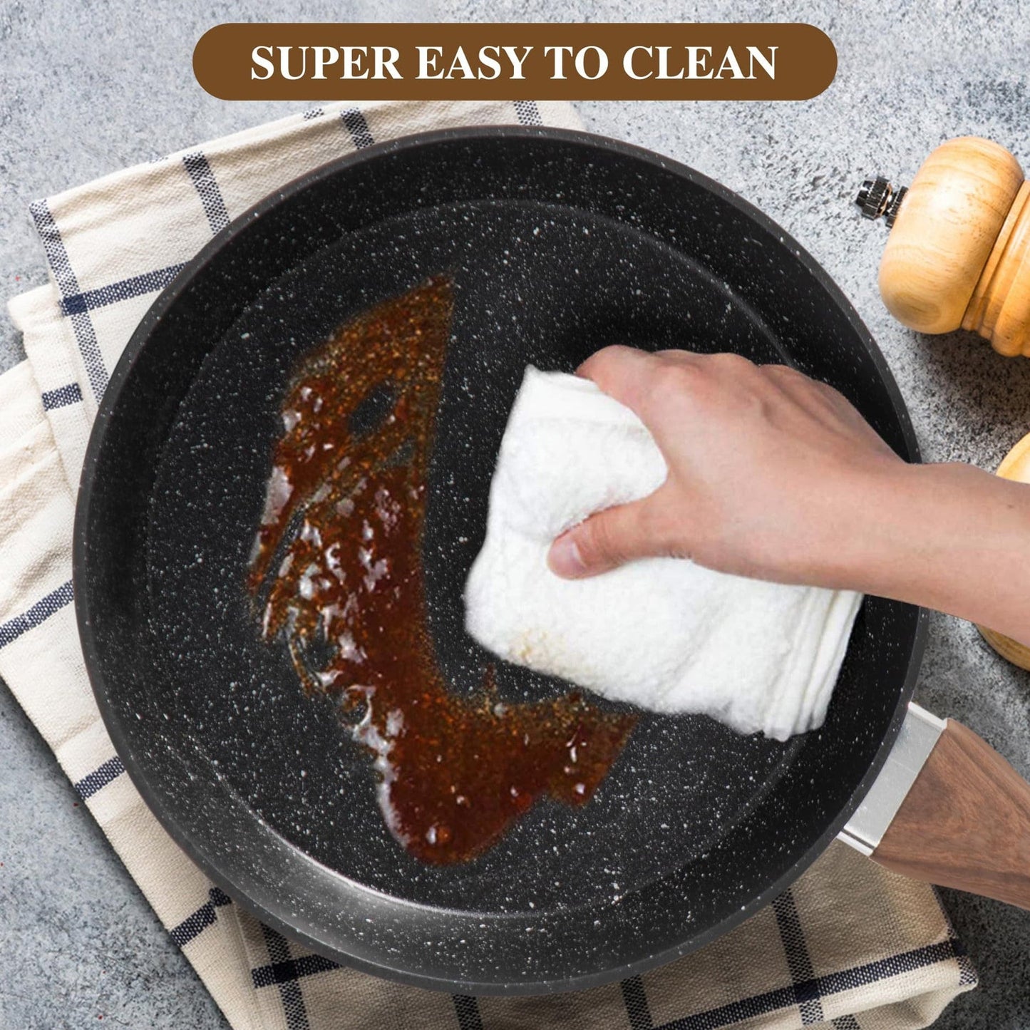 Kitchen Academy 12/30-piece Nonstick Induction Cookware Set