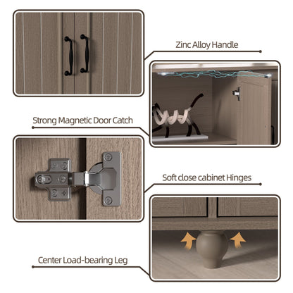 Kitchen Sideboard Coffee Bar Cabinet Accent Storage Cabinet