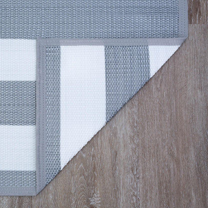 Lalune Beach Stripe Indoor Outdoor Area Rug