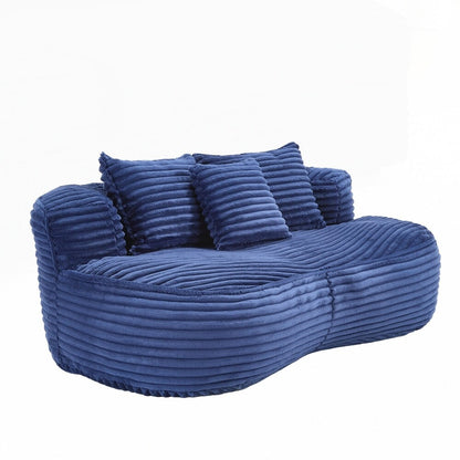 Lazy Sofa Durable Comfort Lounger High Back Bean Bag Chair Couch for Adults and Kids - 2 Seat