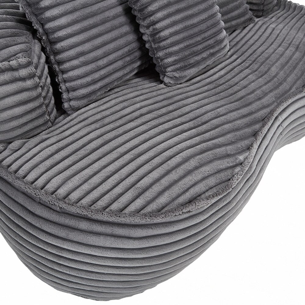 Lazy Sofa Durable Comfort Lounger High Back Bean Bag Chair Couch for Adults and Kids - 2 Seat