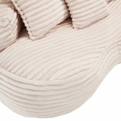 Lazy Sofa Durable Comfort Lounger High Back Bean Bag Chair Couch for Adults and Kids - 2 Seat