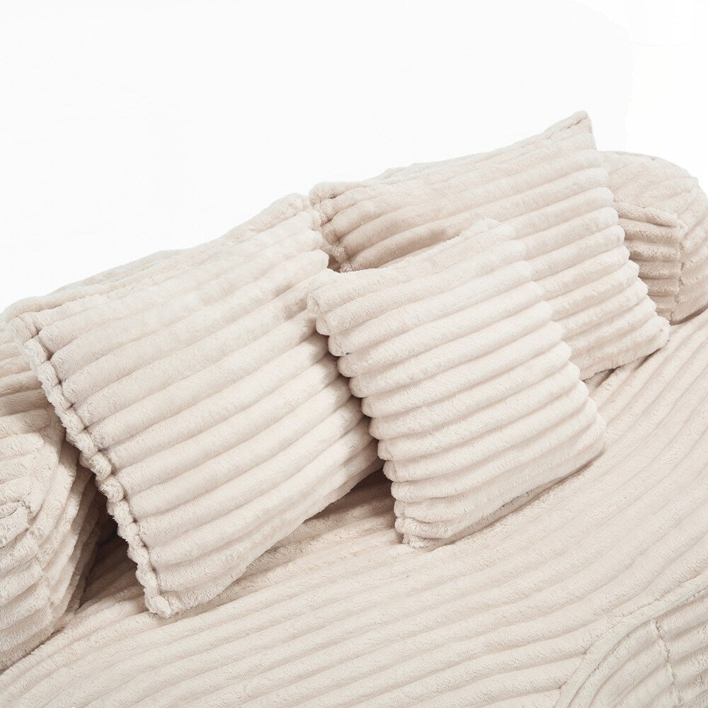 Lazy Sofa Durable Comfort Lounger High Back Bean Bag Chair Couch for Adults and Kids - 2 Seat