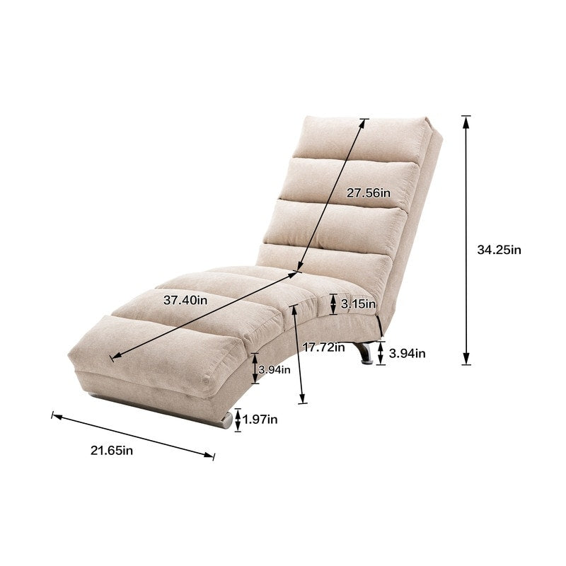 Linen Massage recliner Interior with remote control, ergonomic electric massage recliner, 5 modes