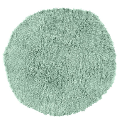 Linon Flokati Wool Thick Area Rug