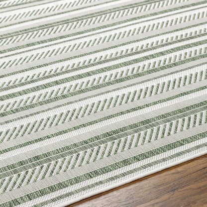 Livabliss Eagean Bohemian Stripe Outdoor Area Rug