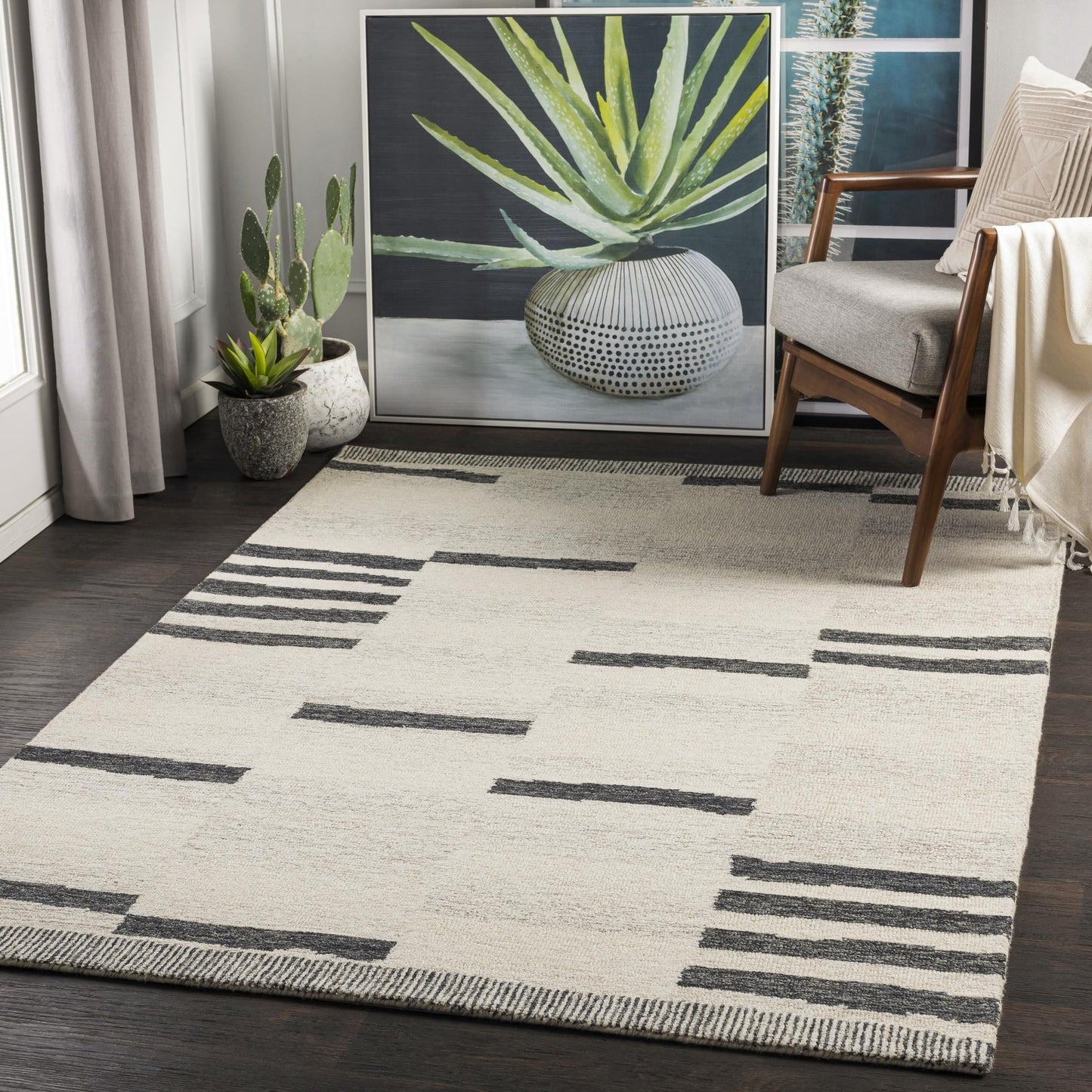 Livabliss Granada Hand Tufted Geometric Wool Rug