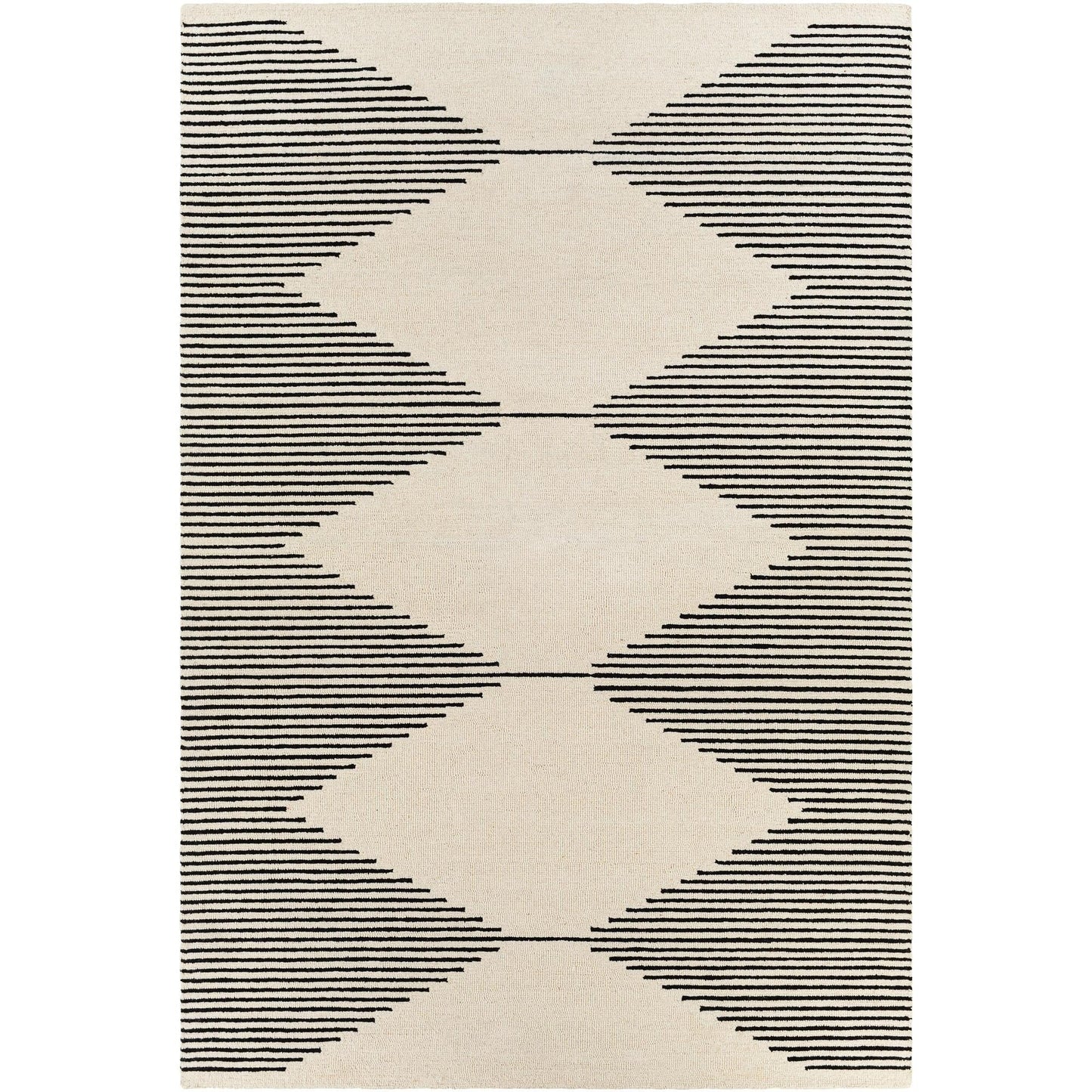 Livabliss Granada Minimalist Diamond Hand Tufted Area Rug