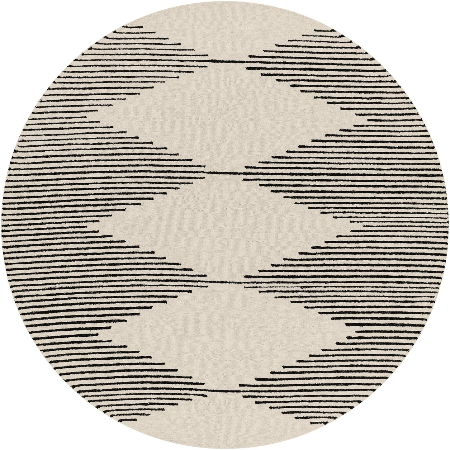 Livabliss Granada Minimalist Diamond Hand Tufted Area Rug