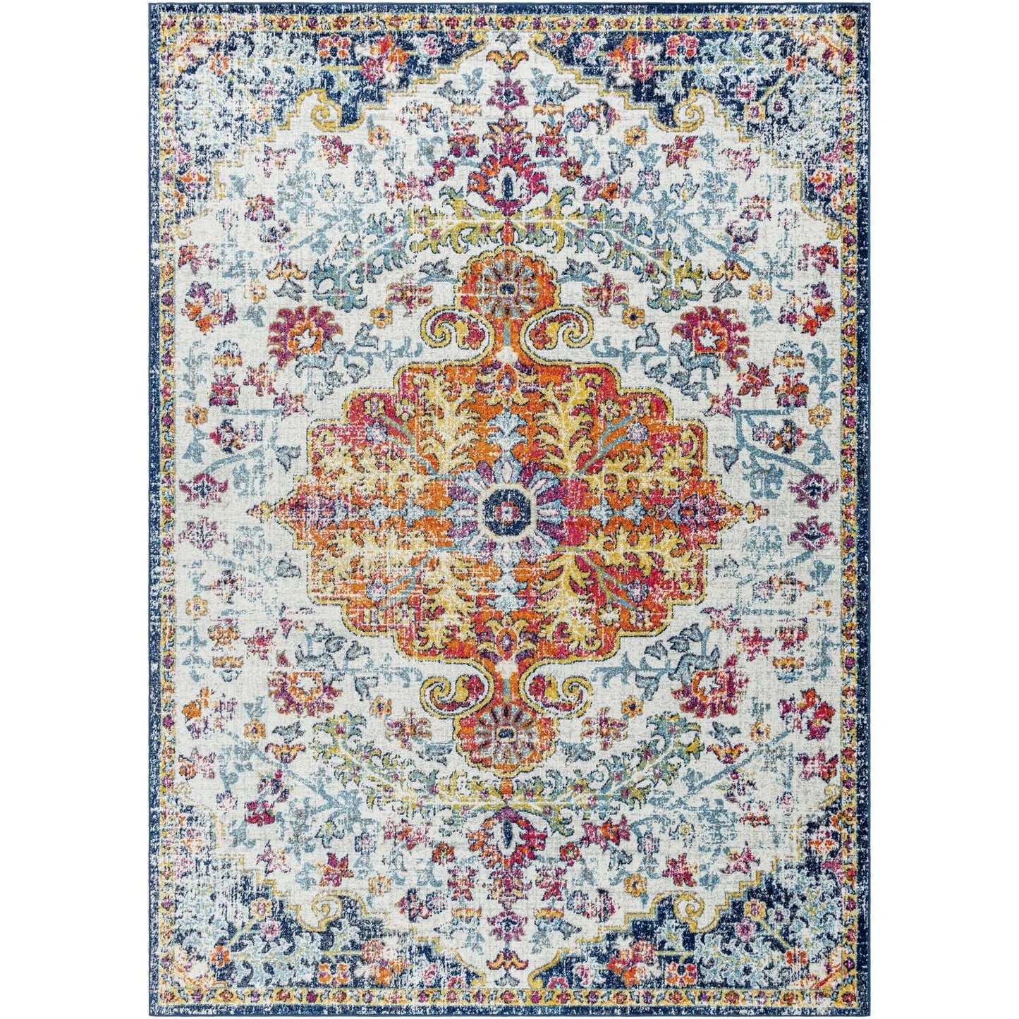 Livabliss Harput Updated Traditional Medallion Area Rug