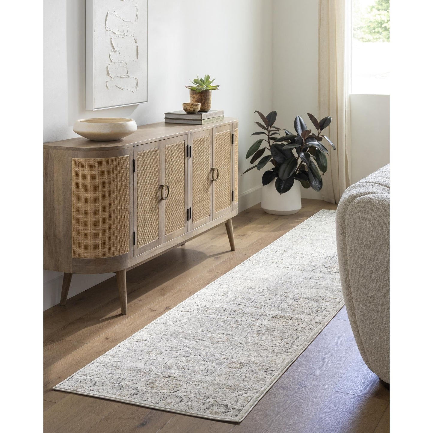 Livabliss Indigo Arts & Crafts Medallion Area Rug