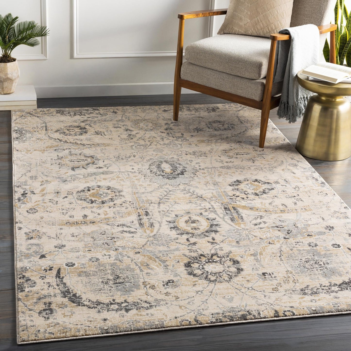 Livabliss Indigo Updated Traditional Medallion Area Rug
