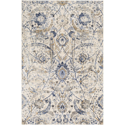 Livabliss Indigo Updated Traditional Medallion Area Rug