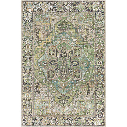 Livabliss Iris Updated Traditional Medallion Area Rug