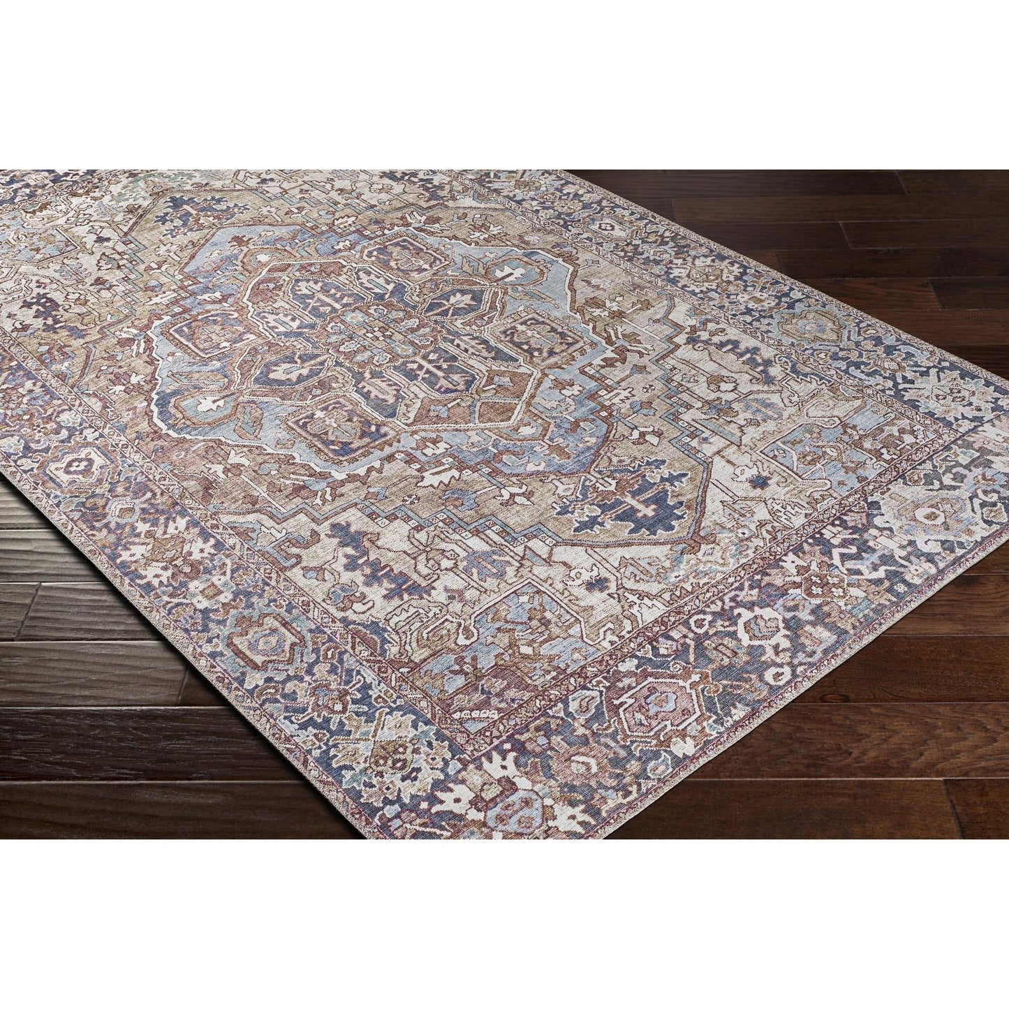 Livabliss Iris Updated Traditional Medallion Area Rug
