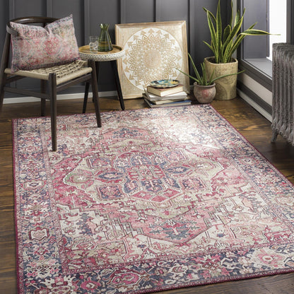 Livabliss Iris Updated Traditional Medallion Area Rug