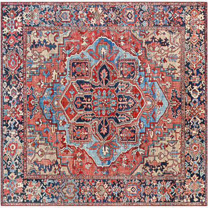 Livabliss Iris Updated Traditional Medallion Area Rug