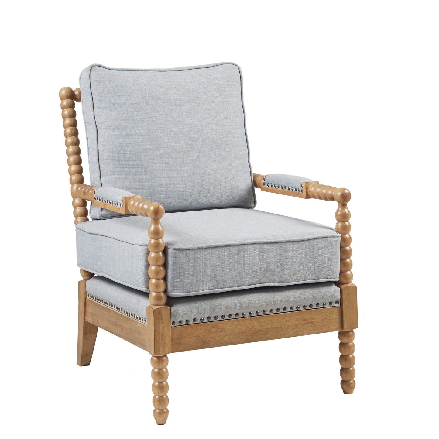 Madison Park Donohue Turned Wood Frame Armchair