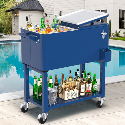 Moasis 80 Quart Rolling Cooler