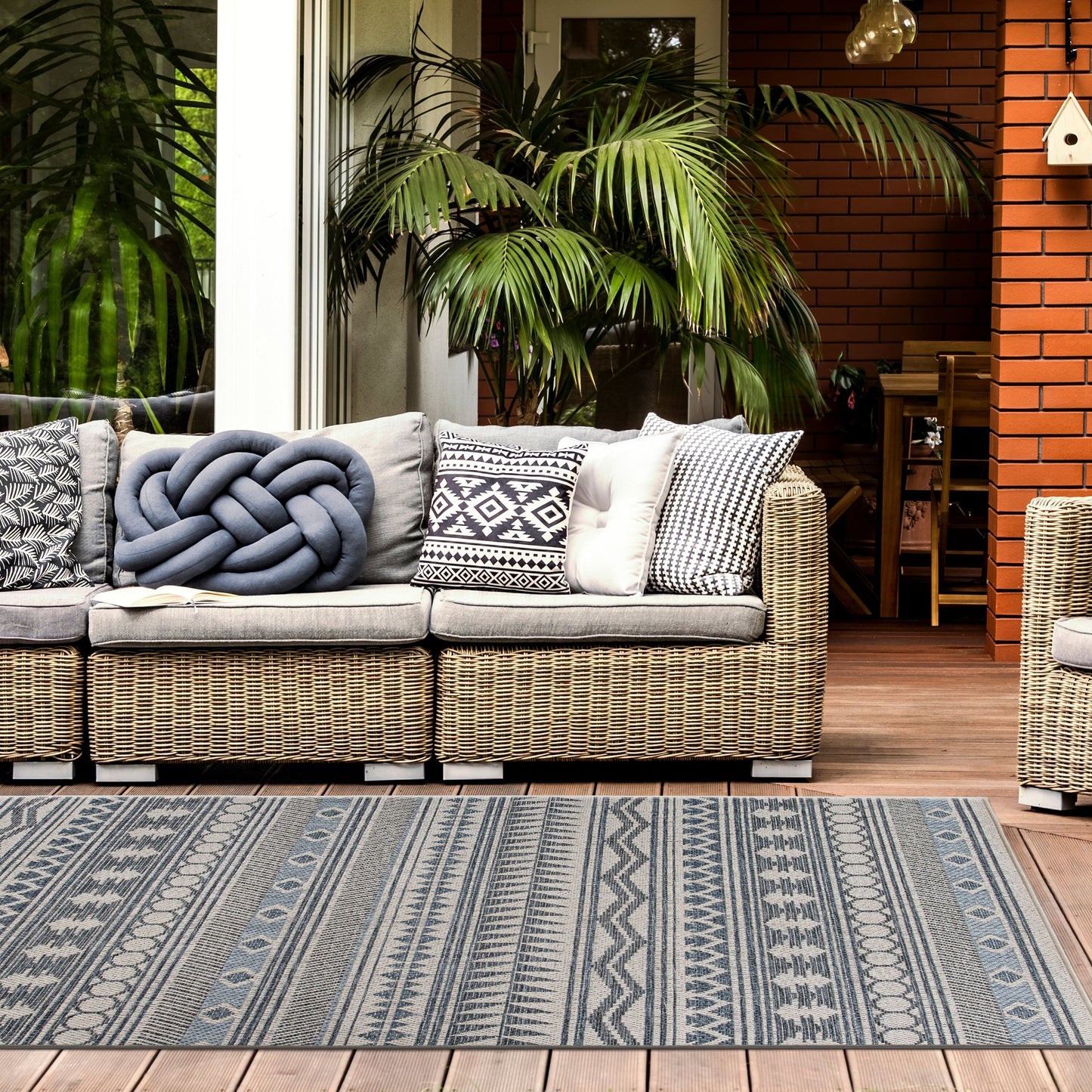 World Rug Gallery Modern Bohemian Global Indoor/Outdoor Area Rug