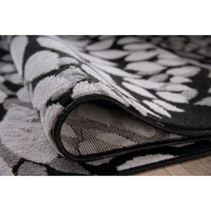 World Rug Gallery Modern Floral Circles Area Rug