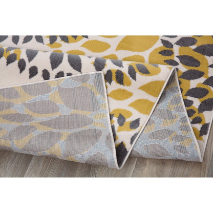 World Rug Gallery Modern Floral Circles Area Rug