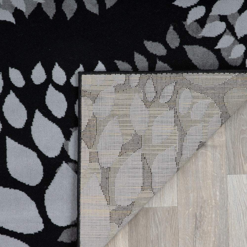 World Rug Gallery Modern Floral Circles Area Rug