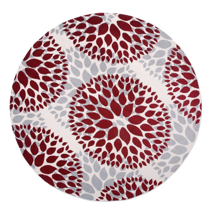 World Rug Gallery Modern Floral Circles Area Rug