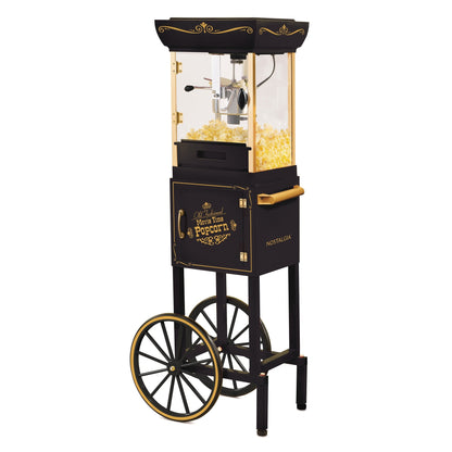 Movie Theater Style 2.5-Oz Kettle, 10-Cup 48-Inch Popcorn Cart