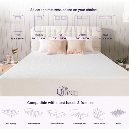 NapQueen Elizabeth 10 Cooling Gel Memory Foam Mattress