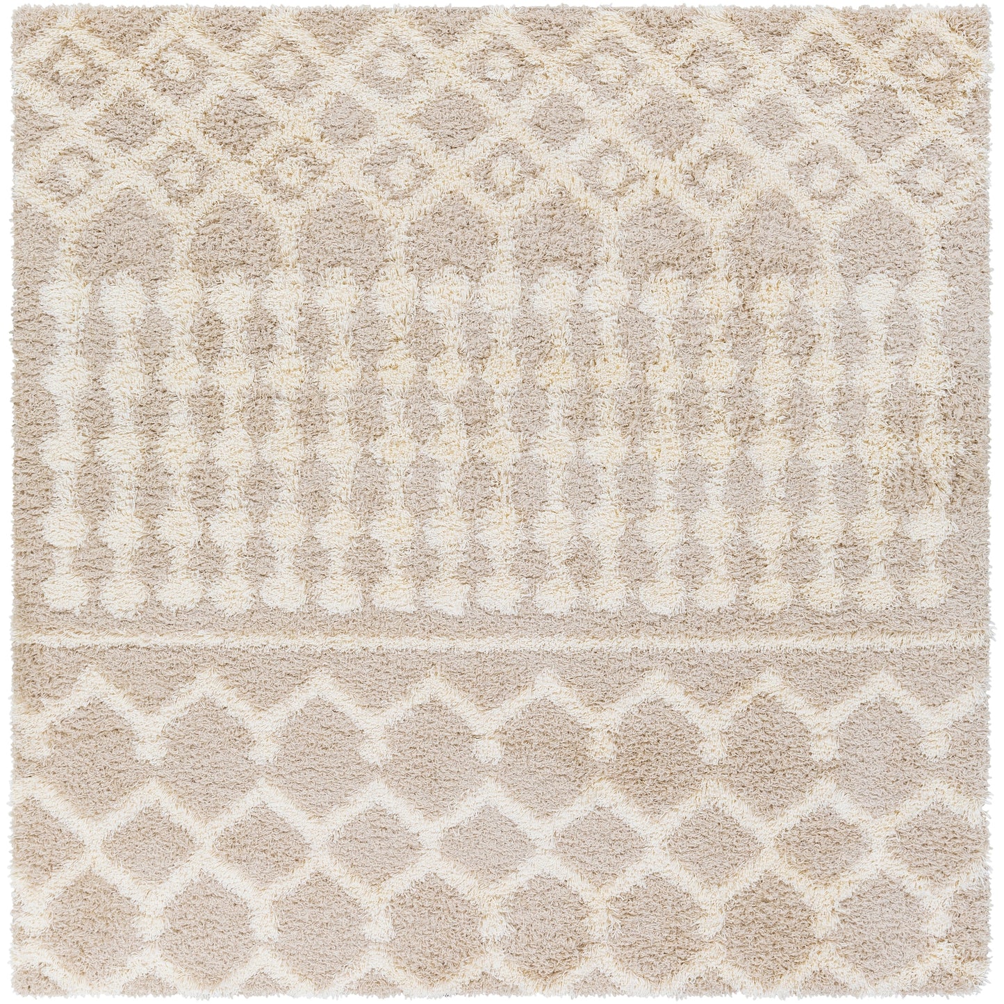 Livabliss Newton Geometric Moroccan Trellis Shag Area Rug