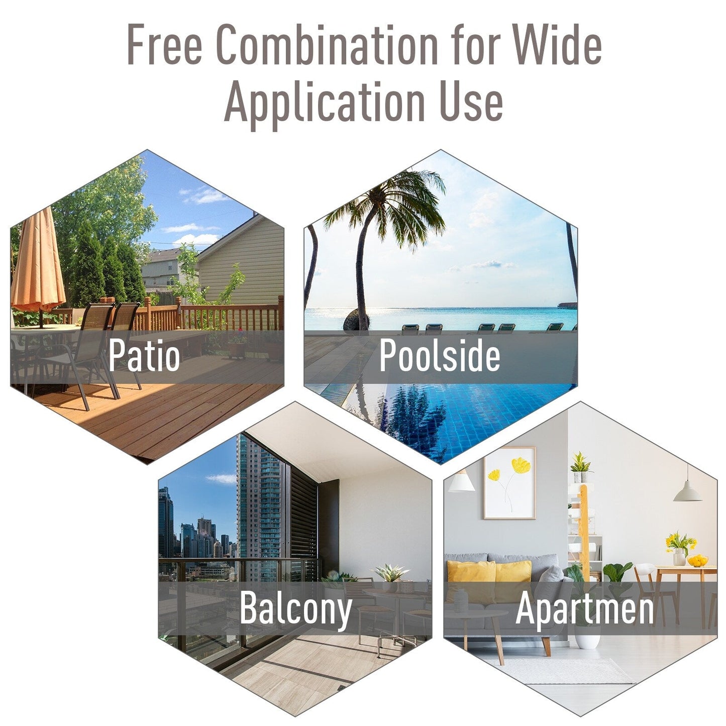 Outsunny 4-piece Folding Patio Chair Set with a Simple & Chic Design, Comfortable for the Deck, Garden, Yard & Travel