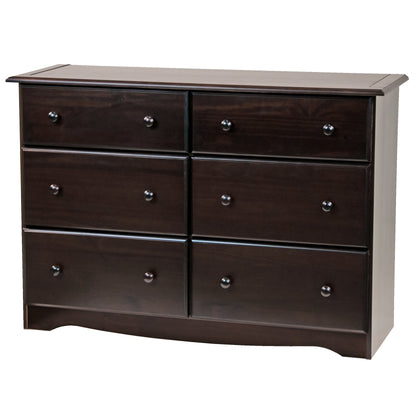 Palace Imports 100% Solid Wood 6-Drawer Dresser