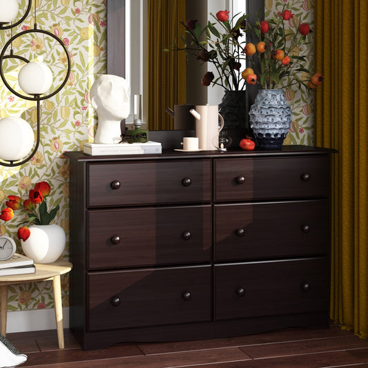 Palace Imports 100% Solid Wood 6-Drawer Dresser